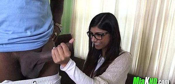  Mia Khalifa Enjoys Sucking a Big Black Cock